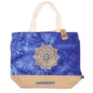 Ganz natürliche Tasche - Blue Stonewash - Mandala - Harmonie