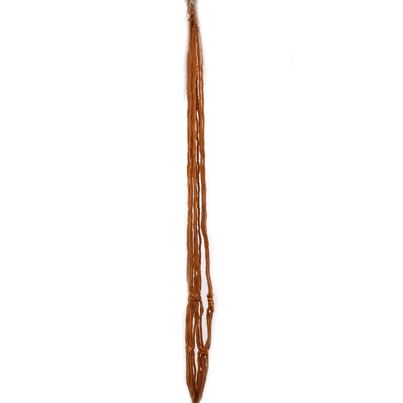 Makramee-Topfhalter Classic – Chocolate Med Pot