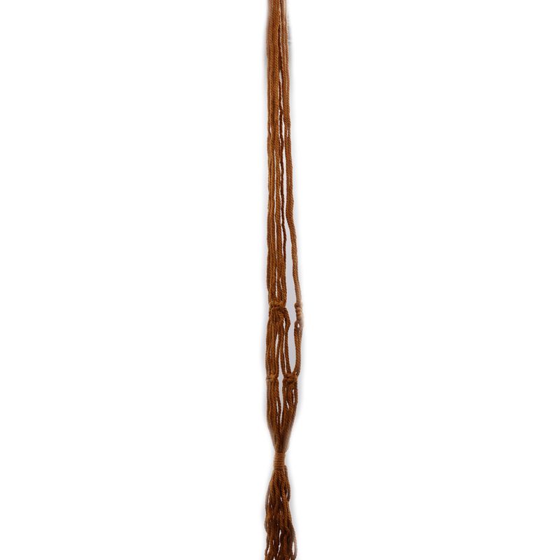 Makramee-Topfhalter Classic – Chocolate Med Pot