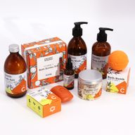 Mit Vitamin C angereicherte Badebombe mit ätherischen Ölen