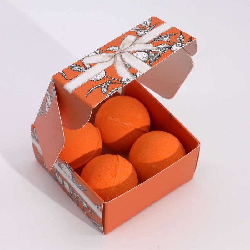 Pikantes Vitamin C Badebomben-Set – Aromatherapie-Quartett