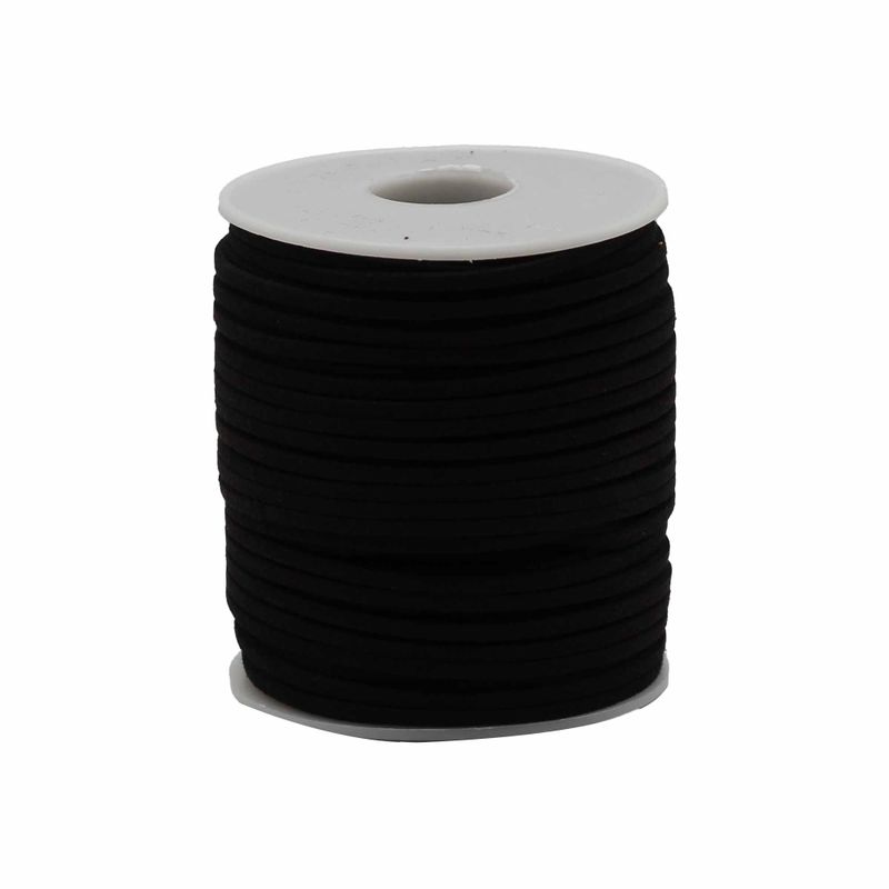 Großrolle Anhängerkordel - 2,5mm x 45m - Schwarz A001