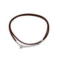 Packungen Wildleder-Anhängerschnüre – 2,5 mm x 55 cm – Dunkelbraun A010