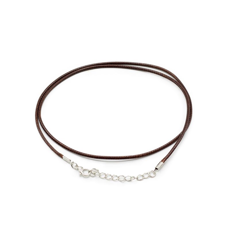 Packungen gewachste Anhängerschnüre – 2 mm x 55 cm – sortiert – Dunkelbraun 112