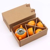 Herbal Orange Teekannen-Set - Kanne und vier Tassen