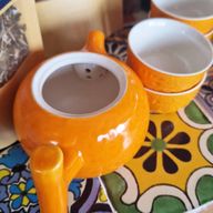 Herbal Orange Teekannen-Set - Kanne und vier Tassen