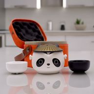 Panda Teekannen-Set - Zwei Tassen - Reisepaket