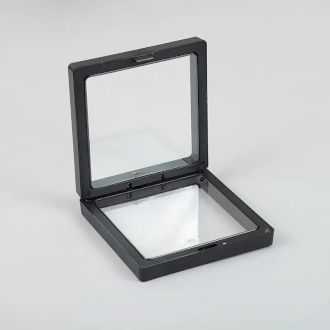 Kleines 3D-Schweberahmen-Display 7x7cm - Schwarz