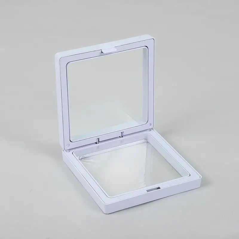 Kleines 3D-Schweberahmen-Display 7x7cm - Weiß
