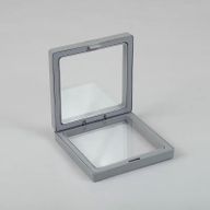 Med 3D Schweberahmen-Display 9x9cm - Grau