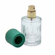 Teal Moss – runde gerippte 30-ml-Flasche, Spray und Verschluss
