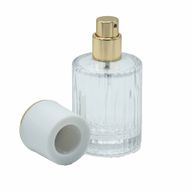 Flat White – runde gerippte 30-ml-Flasche, Spray und Verschluss