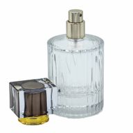 Schokolade – runde gerippte 50-ml-Flasche, Spray und Verschluss
