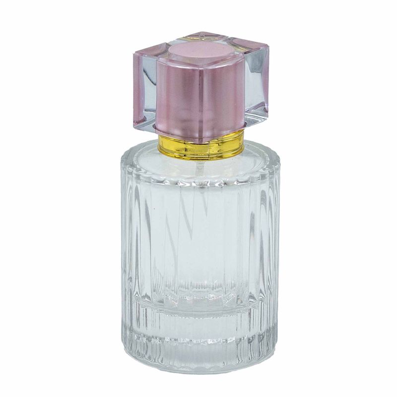 Soft Rose – 50 ml runde gerippte Flasche, Spray und Verschluss