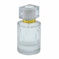 Flat White – runde gerippte 50-ml-Flasche, Spray und Verschluss