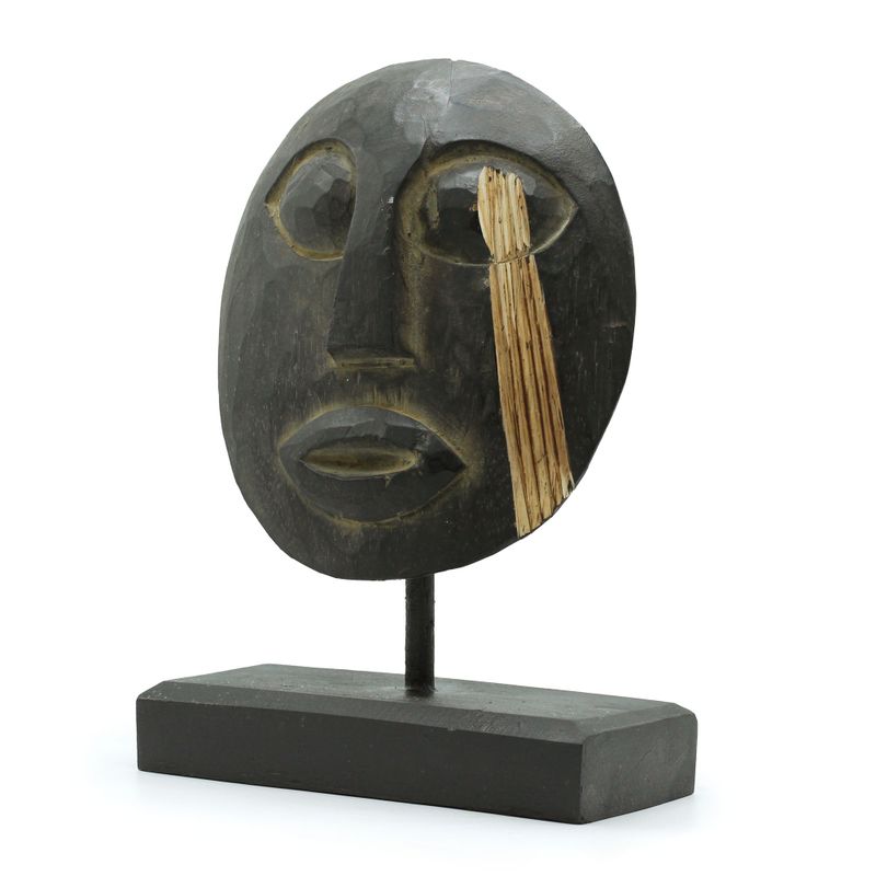 Timor Tribal Dekomaske - Schwarz 27x20cm