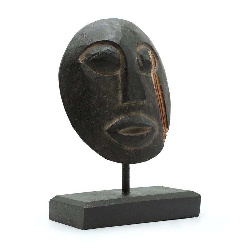 Timor Tribal Dekomaske - Schwarz 27x20cm