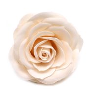 Seifenblume zum Basteln - Groß (7-lagig) Vintage Rose - Viktorianisches Elfenbein