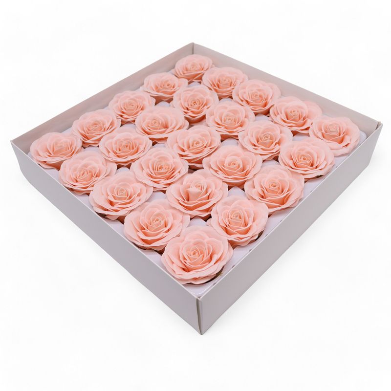 Seifenblume zum Basteln – Groß (7-lagig) Vintage Rose – Edwardian Blush