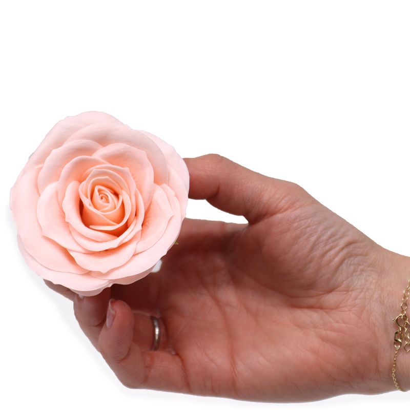 Seifenblume zum Basteln – Groß (7-lagig) Vintage Rose – Edwardian Blush