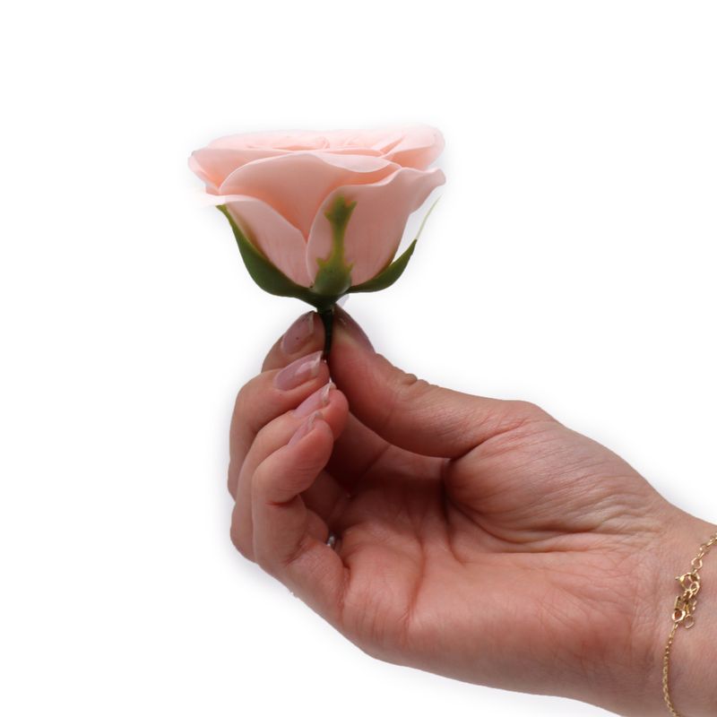 Seifenblume zum Basteln – Groß (7-lagig) Vintage Rose – Edwardian Blush
