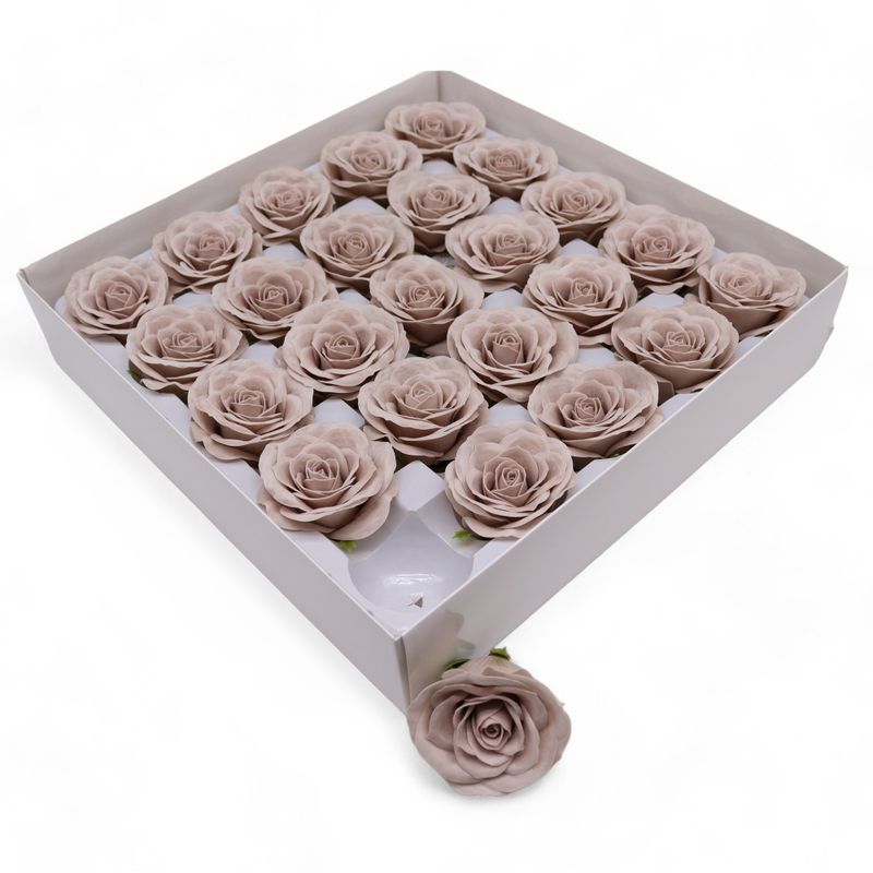 Seifenblume zum Basteln – Groß (7-lagig) Vintage Rose – Somersett Beige