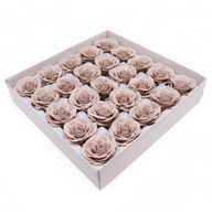 Seifenblume zum Basteln – Groß (7-lagig) Vintage Rose – Somersett Beige