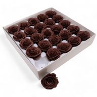 Seifenblume zum Basteln – Groß (7-lagig) Vintage Rose – Royal Chocolate