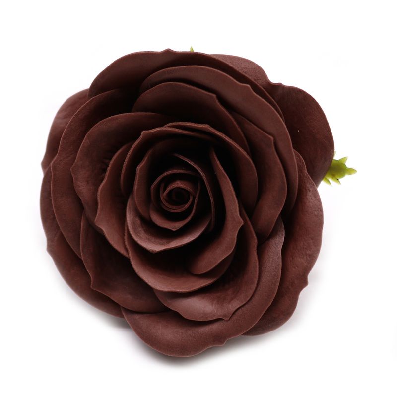 Seifenblume zum Basteln – Groß (7-lagig) Vintage Rose – Royal Chocolate