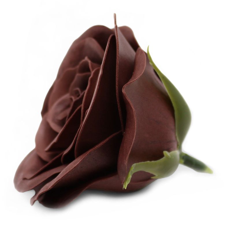 Seifenblume zum Basteln – Groß (7-lagig) Vintage Rose – Royal Chocolate