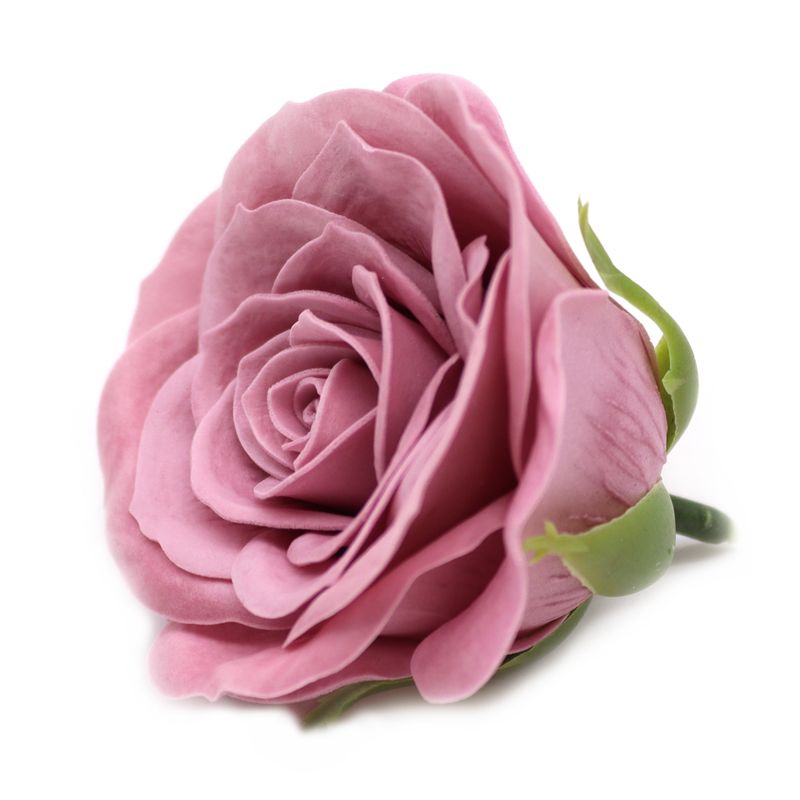 Seifenblume zum Basteln – Groß (7-lagig) Vintage Rose – Operatic Mauve