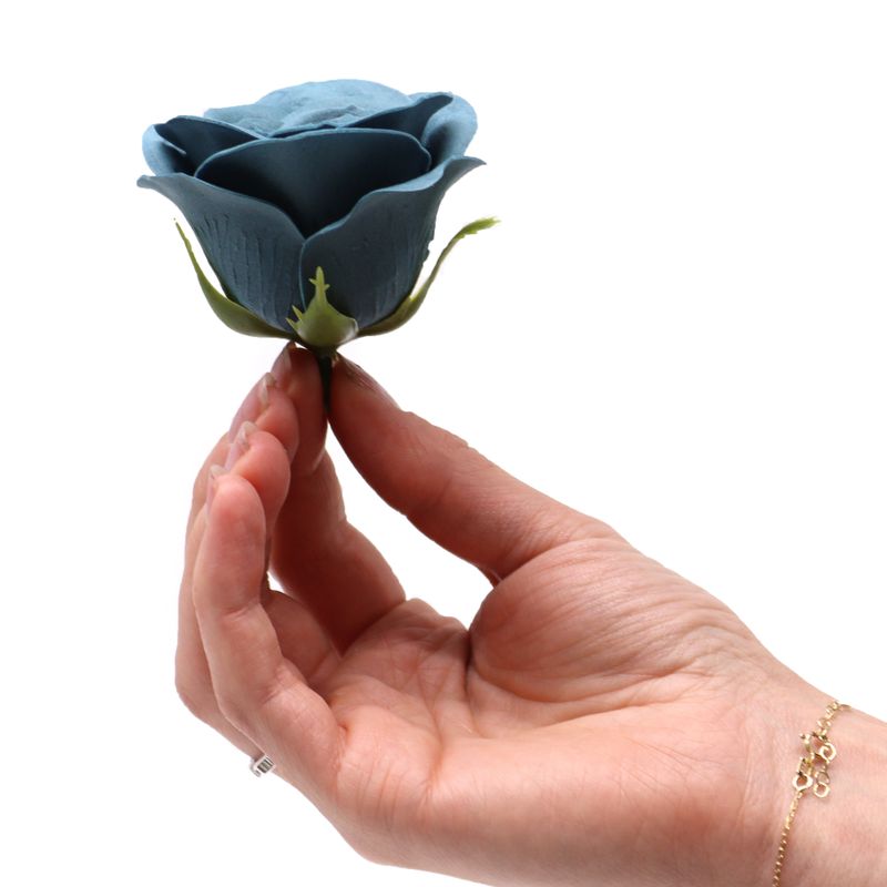 Seifenblume zum Basteln – Groß (7-lagig) Vintage Rose – Ironhead Teal