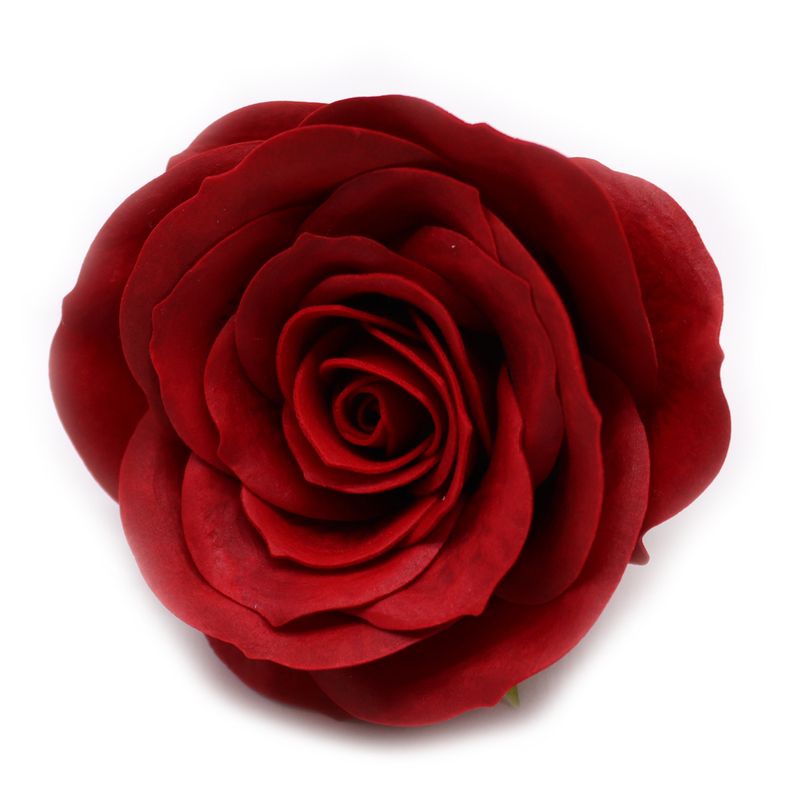 Bastel-Seifenblume – Groß (7-lagig) Vintage Rose – Mitternachtsscharlachrot