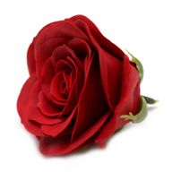Bastel-Seifenblume – Groß (7-lagig) Vintage Rose – Mitternachtsscharlachrot