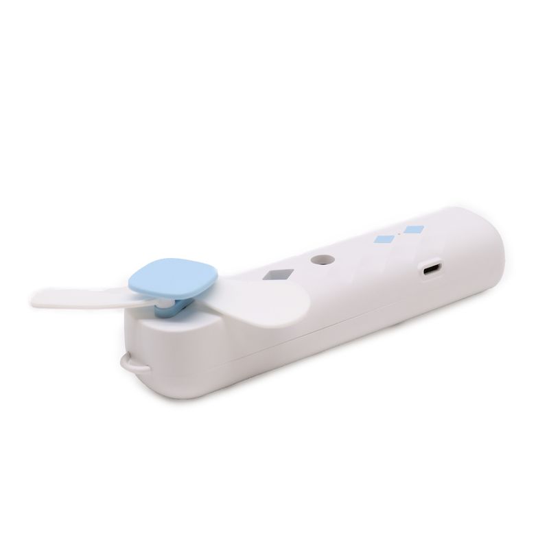 Weißer Nano-Nebel-Gesichtsventilator und -Spray – über USB wiederaufladbar