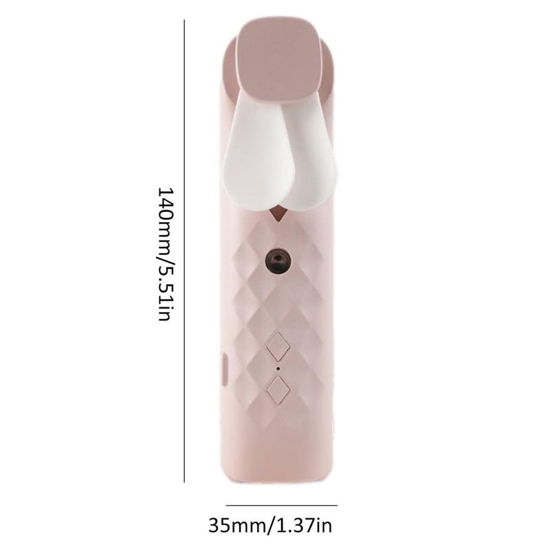 Pinker Nano Mist Gesichtsventilator und -spray – über USB wiederaufladbar