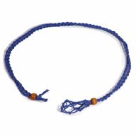 Halskette mit Kristall-Edelsteinen, 45 cm, Marineblau