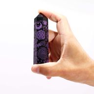 Schwarze Obsidianspitzen (ca. 60–70 g, 9 cm) – Mystic Story – Deep Purple
