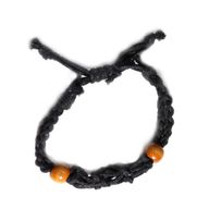 Kristall Edelstein Armband Kordel 20-28cm/7.8-11inch - Schwarz