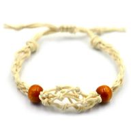 Kristall Edelstein Armband Kordel 20-28cm/7.8-11inch - Natur