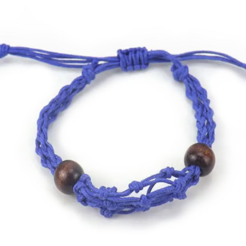 Kristall Edelstein Armband Kordel 20-28cm/7.8-11inch - Marine