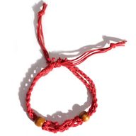 Kristall Edelstein Armband Kordel 20-28cm/7.8-11inch - Rot