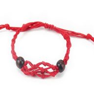 Kristall Edelstein Armband Kordel 20-28cm/7.8-11inch - Rot
