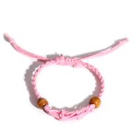 Kristall Edelstein Armband Kordel 20-28cm/7.8-11inch - Rosa