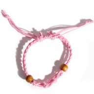 Kristall Edelstein Armband Kordel 20-28cm/7.8-11inch - Rosa