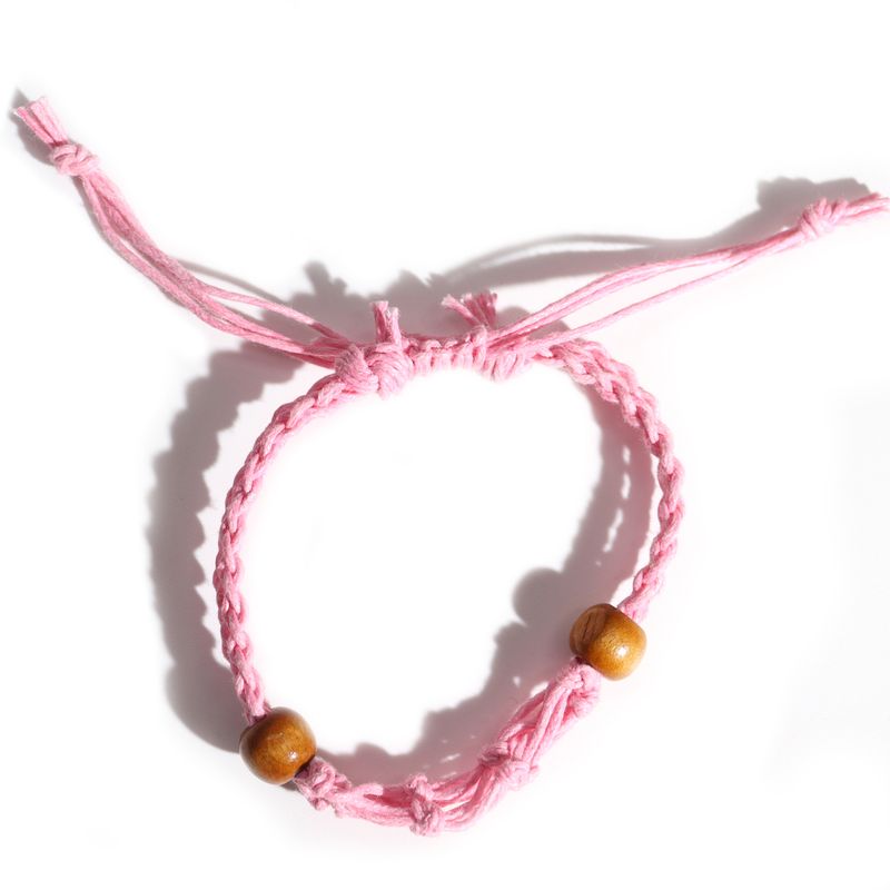 Kristall Edelstein Armband Kordel 20-28cm/7.8-11inch - Rosa