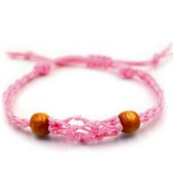 Kristall Edelstein Armband Kordel 20-28cm/7.8-11inch - Rosa