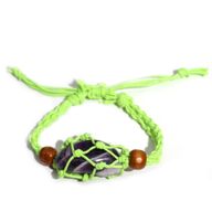 Kristall Edelstein Armband Kordel 20-28cm/7.8-11inch - Grün