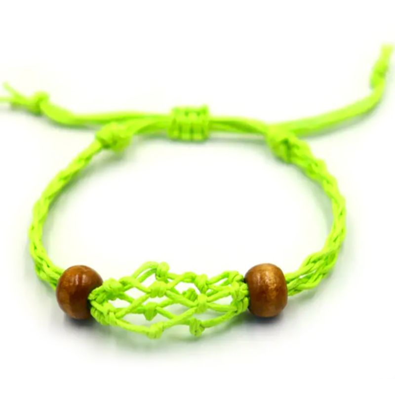 Kristall Edelstein Armband Kordel 20-28cm/7.8-11inch - Grün