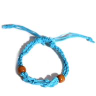 Kristall Edelstein Armband Kordel 20-28cm/7.8-11inch - Blau
